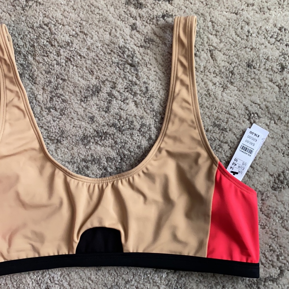 ✌🏼NWT Topshop Nude Pink Bikini Top 10